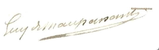 Guy de Maupassant's signature