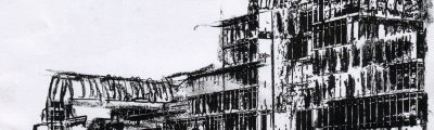 'Crystal Palace', graphite on paper, Lawrence Lek (2013)