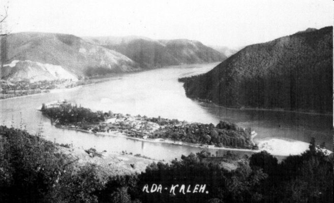 View of Ada Kaleh, c. 1900.