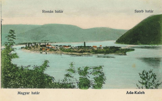 Postcard view of Ada Kaleh.